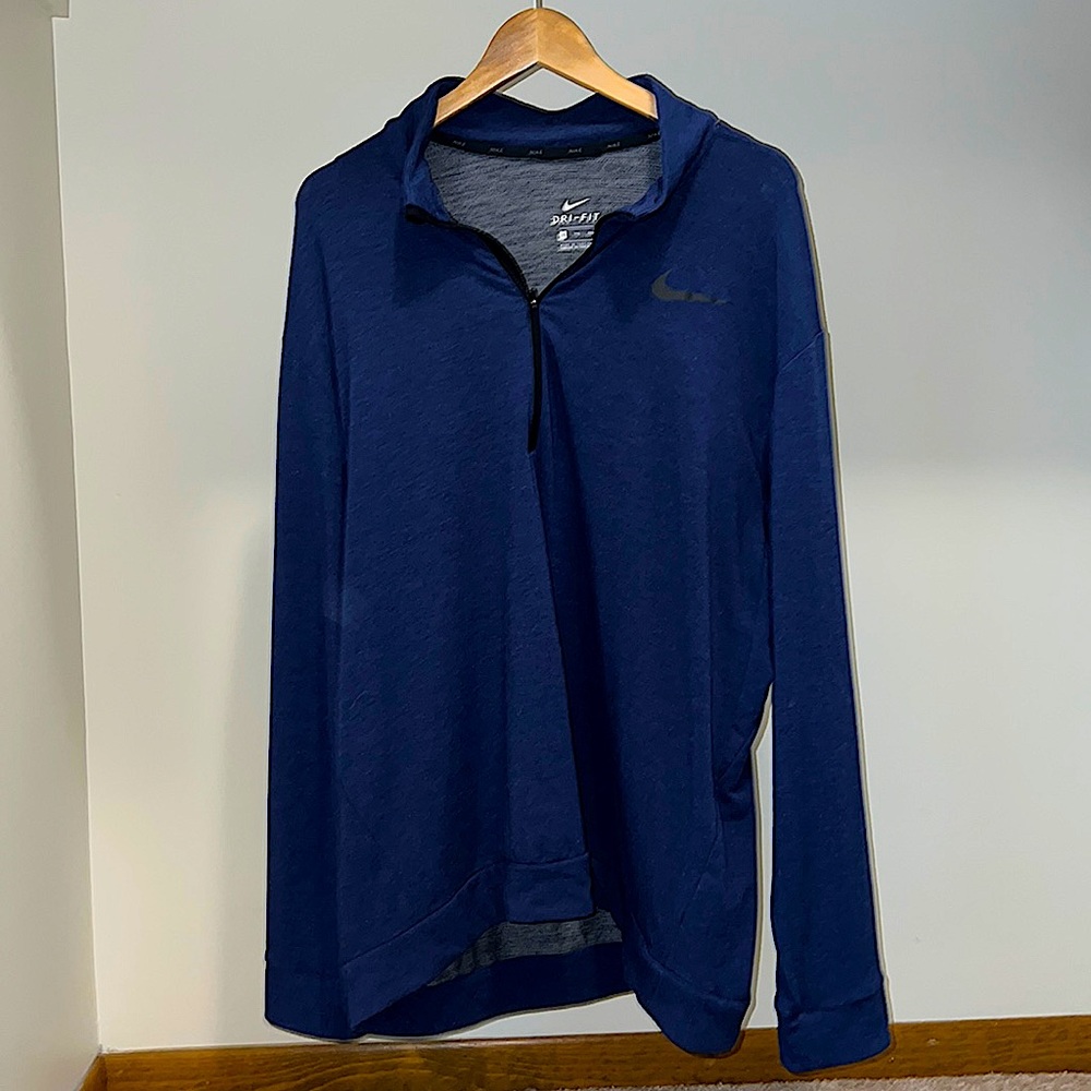 Navy Nike Dri-Fit Quarterzip